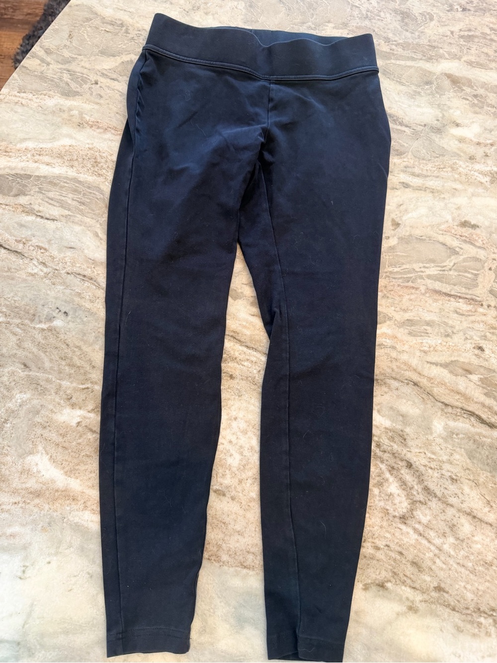 Lands End Starfish Leggings Womens XS Petite 2-4 Black Stretch Pants